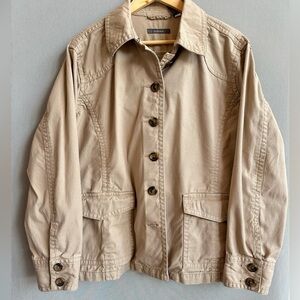 Liz Claiborne | Cotton Canvas Utility Jacket | Size 1X